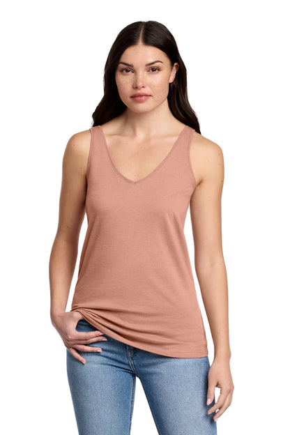 District Women's Perfect Blend CVC V-Neck Tank DT154