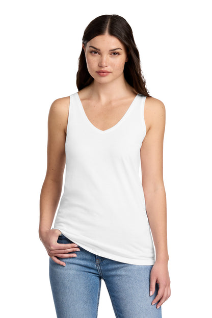 District Women's Perfect Blend CVC V-Neck Tank DT154