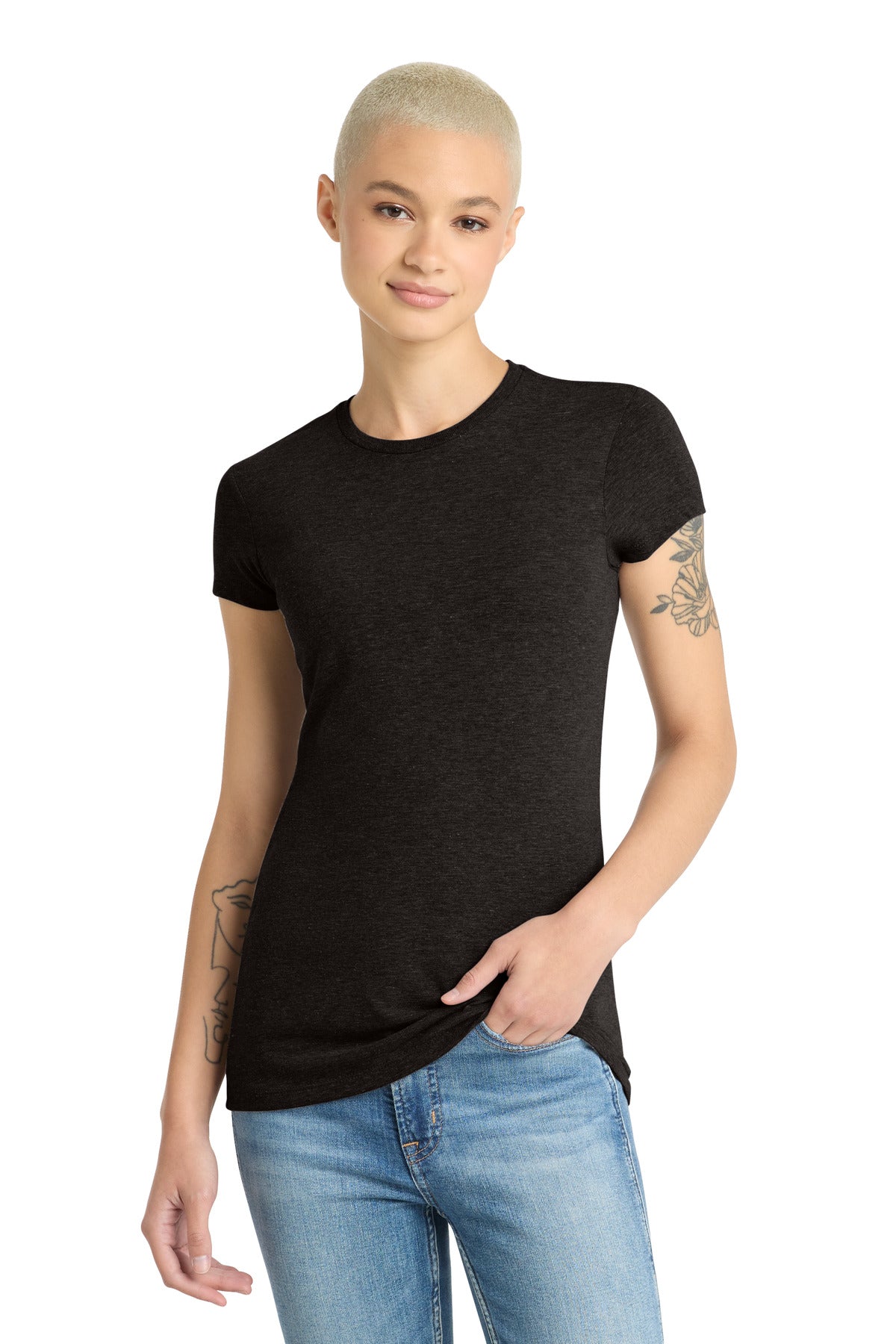 District  Women's Fitted Perfect Tri  Tee. DT155
