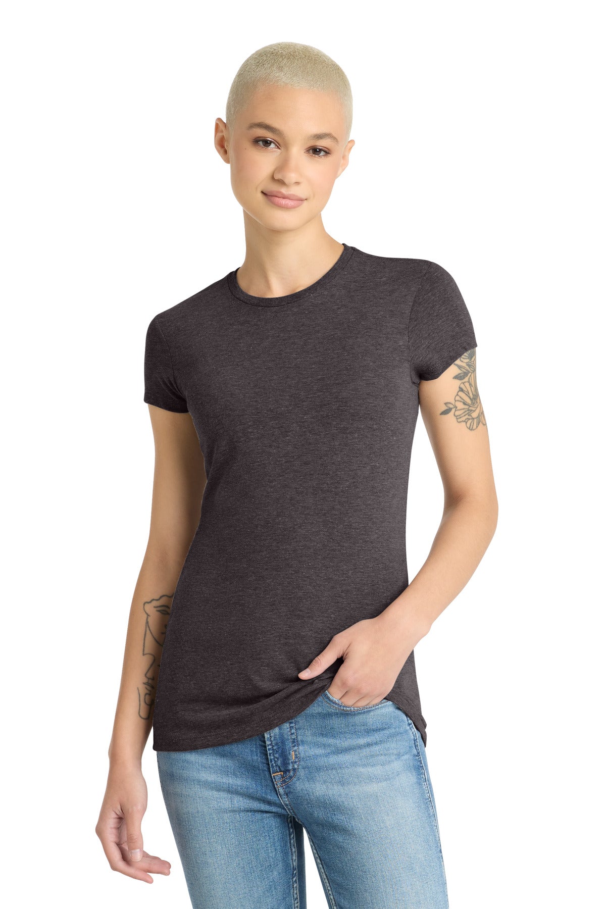 District  Women's Fitted Perfect Tri  Tee. DT155