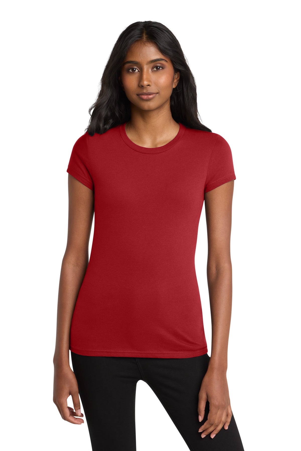District Women's Fitted Very Important Tee. DT6001
