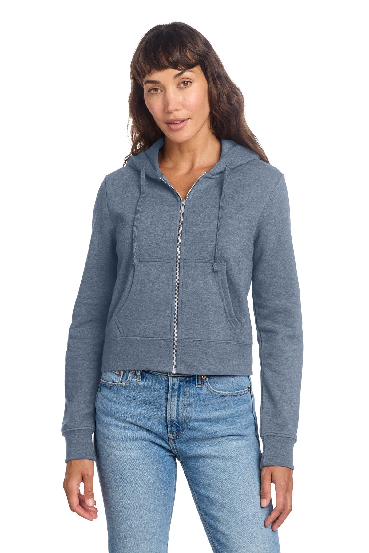 District Women's V.I.T. Fleece Full-Zip Hoodie DT6103