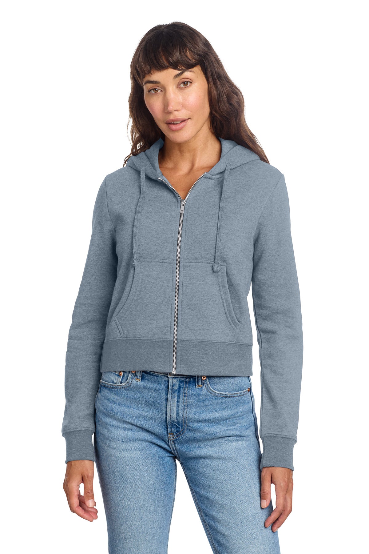 District Women's V.I.T. Fleece Full-Zip Hoodie DT6103