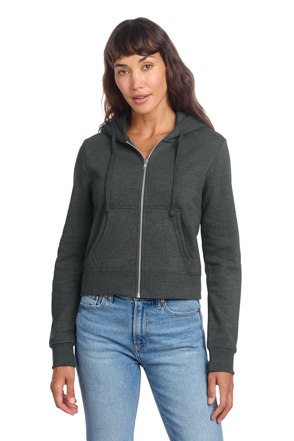 District Women's V.I.T. Fleece Full-Zip Hoodie DT6103