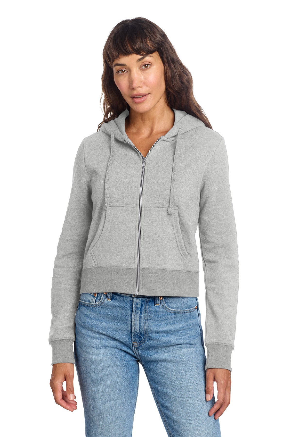 District Women's V.I.T. Fleece Full-Zip Hoodie DT6103