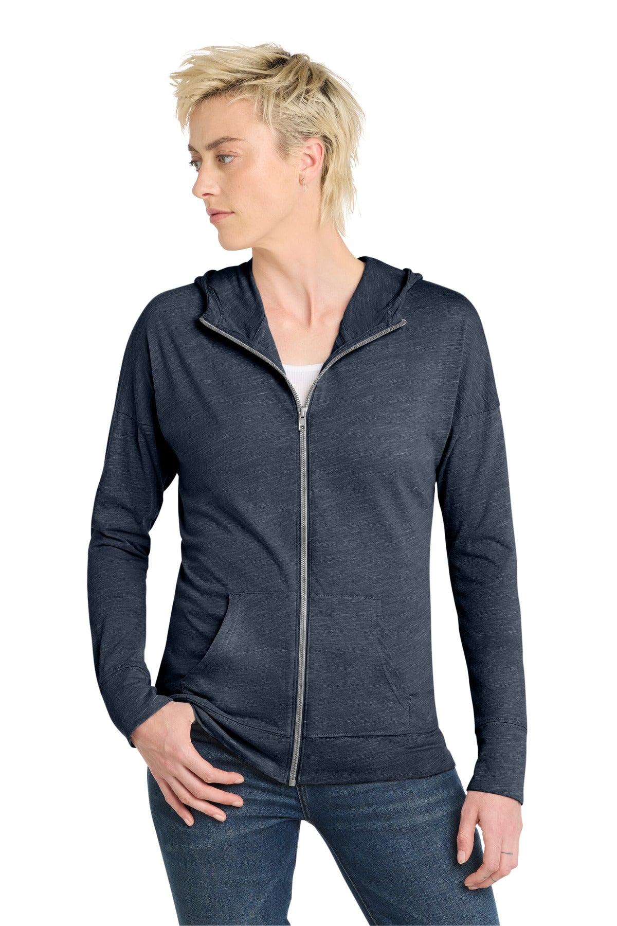 District  Women's Medal Full-Zip Hoodie. DT665