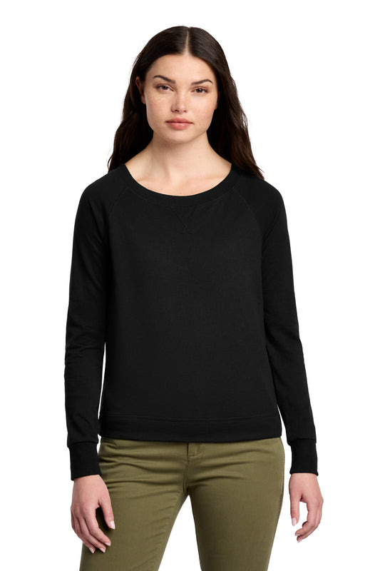 District Women's Featherweight French Terry Long Sleeve Crewneck DT672