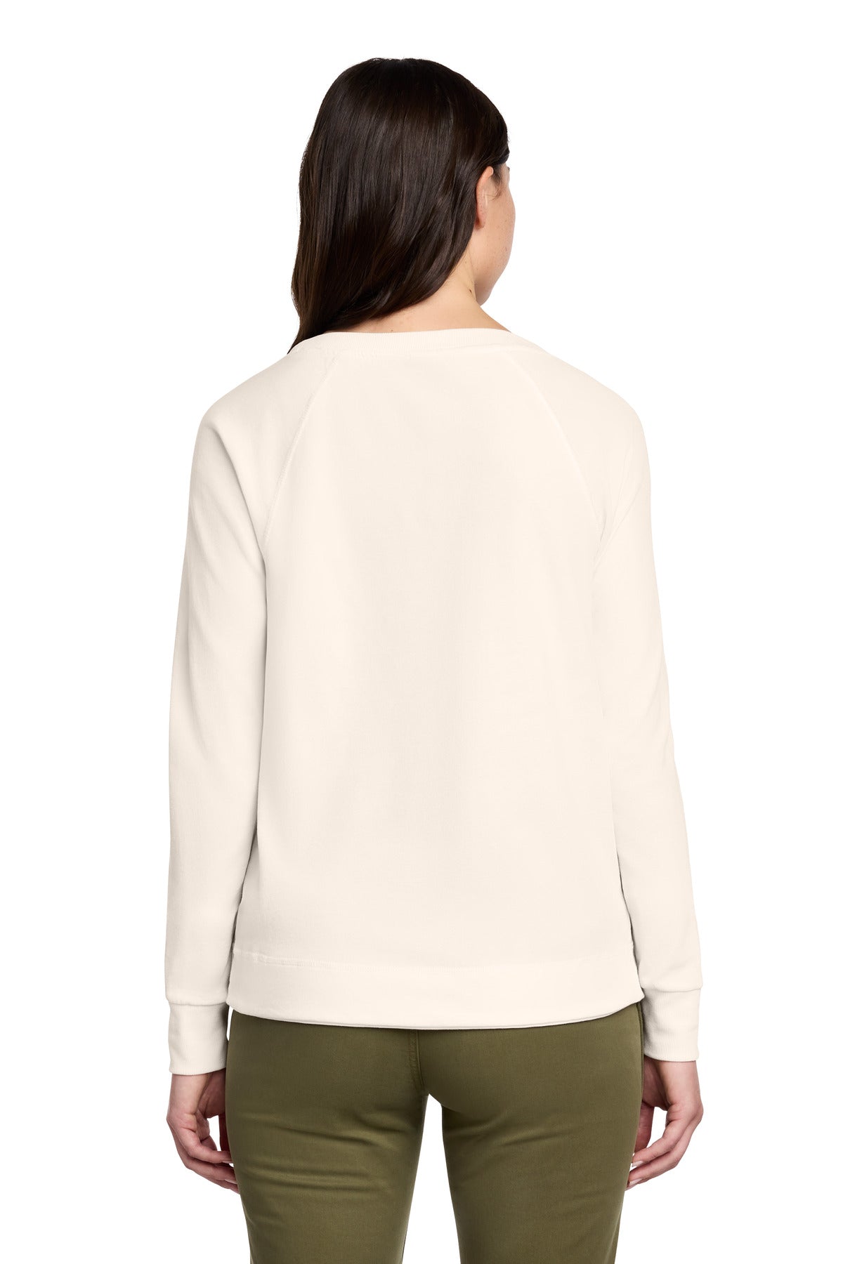 District Women's Featherweight French Terry Long Sleeve Crewneck DT672