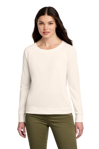 District Women's Featherweight French Terry Long Sleeve Crewneck DT672