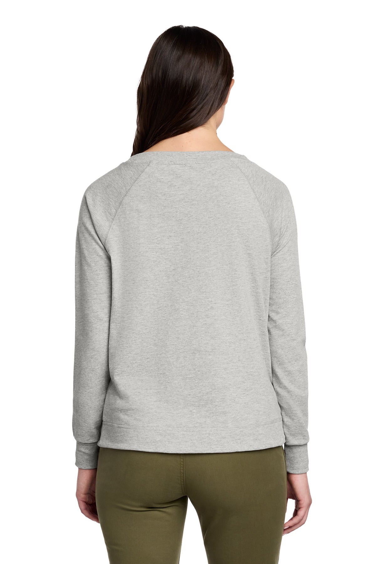 District Women's Featherweight French Terry Long Sleeve Crewneck DT672