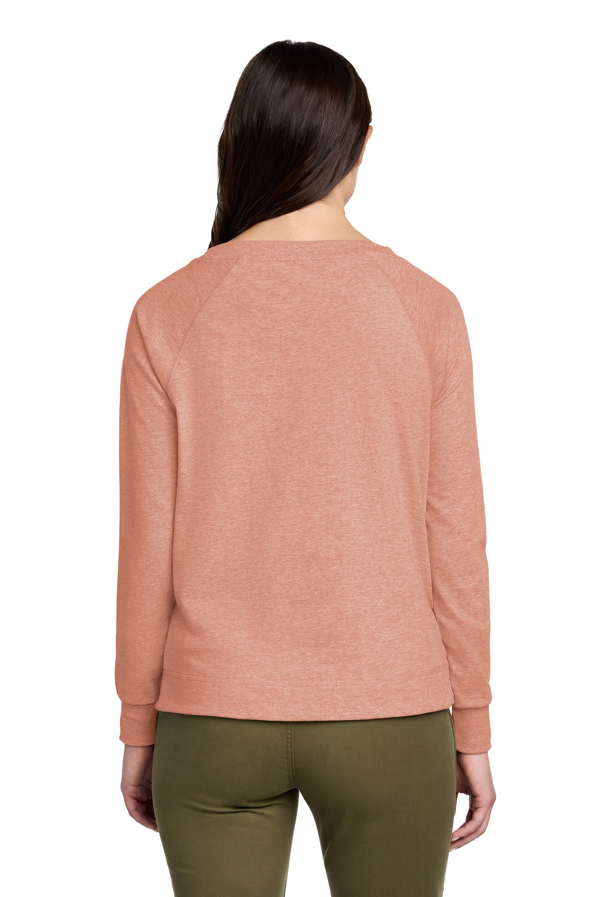 District Women's Featherweight French Terry Long Sleeve Crewneck DT672