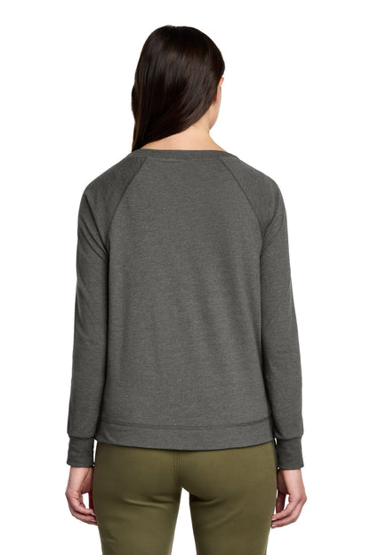 District Women's Featherweight French Terry Long Sleeve Crewneck DT672