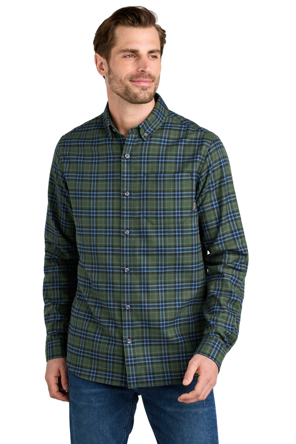Eddie Bauer Long Sleeve Favorite Flannel Plaid Shirt EB610