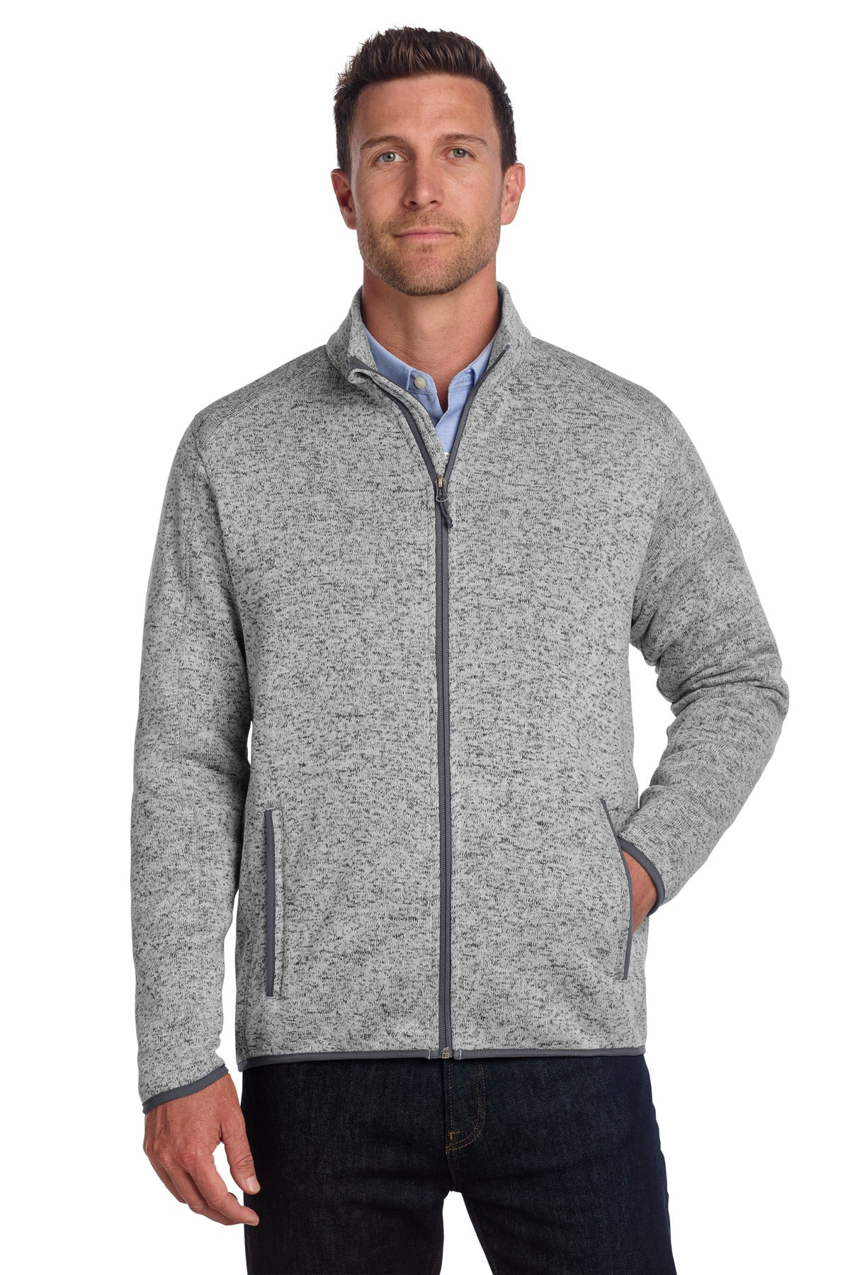 Port Authority Sweater Fleece Jacket. F232