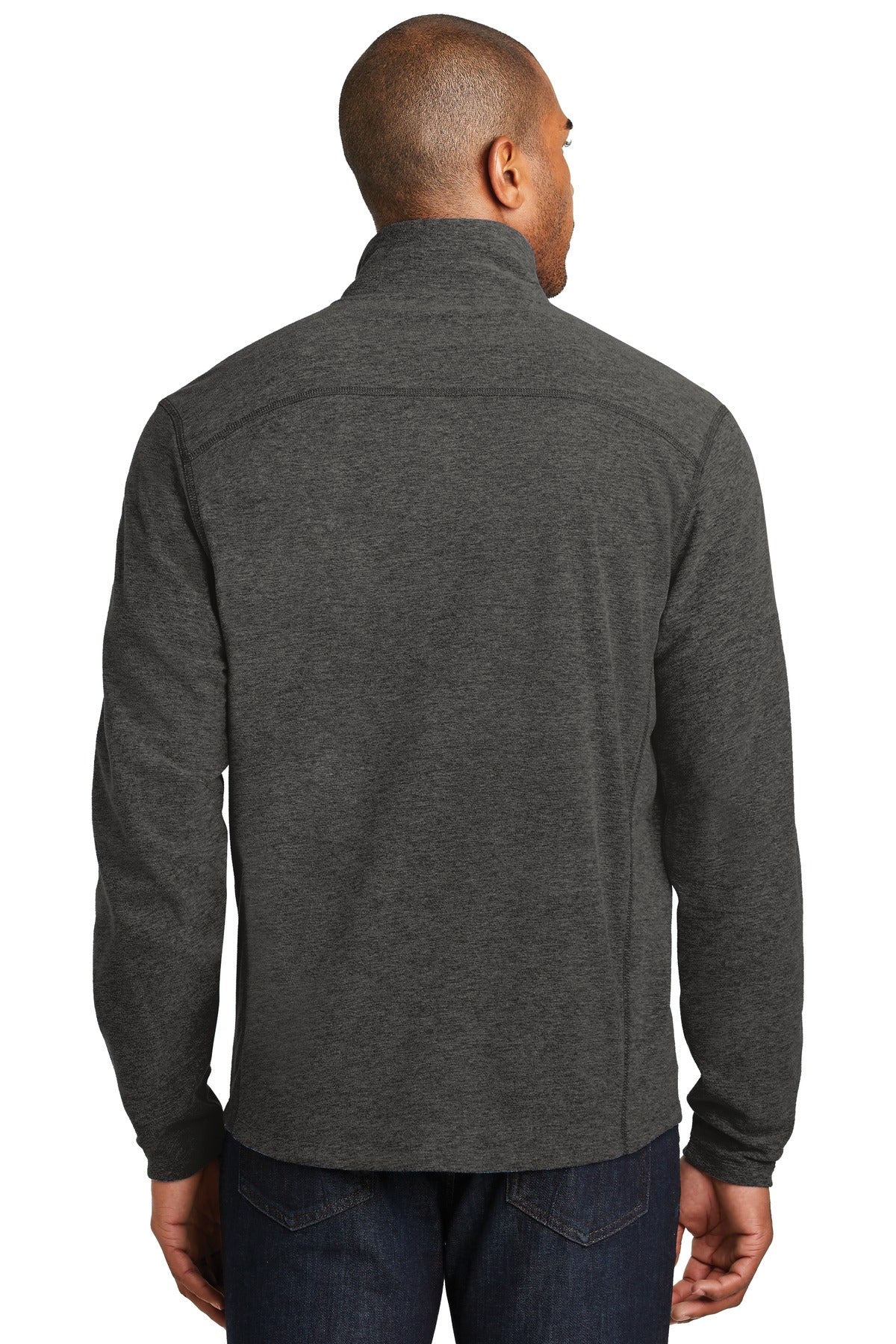 Port Authority Heather Microfleece Full-Zip Jacket. F235