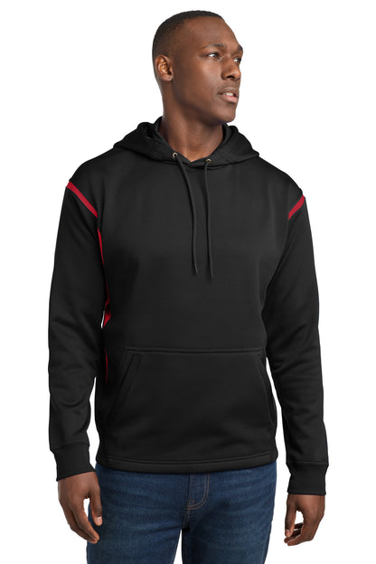 Sport-Tek Tech Fleece Colorblock Hooded Sweatshirt. F246