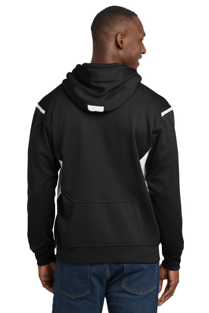 Sport-Tek Tech Fleece Colorblock Hooded Sweatshirt. F246