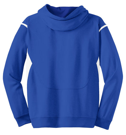 Sport-Tek Tech Fleece Colorblock Hooded Sweatshirt. F246