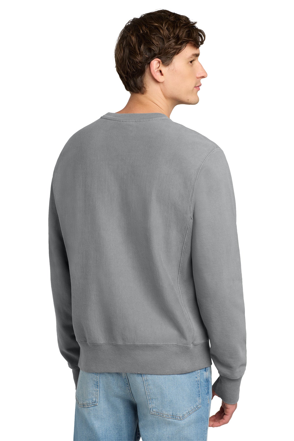 Champion  Reverse Weave  Garment-Dyed Crewneck Sweatshirt. GDS149