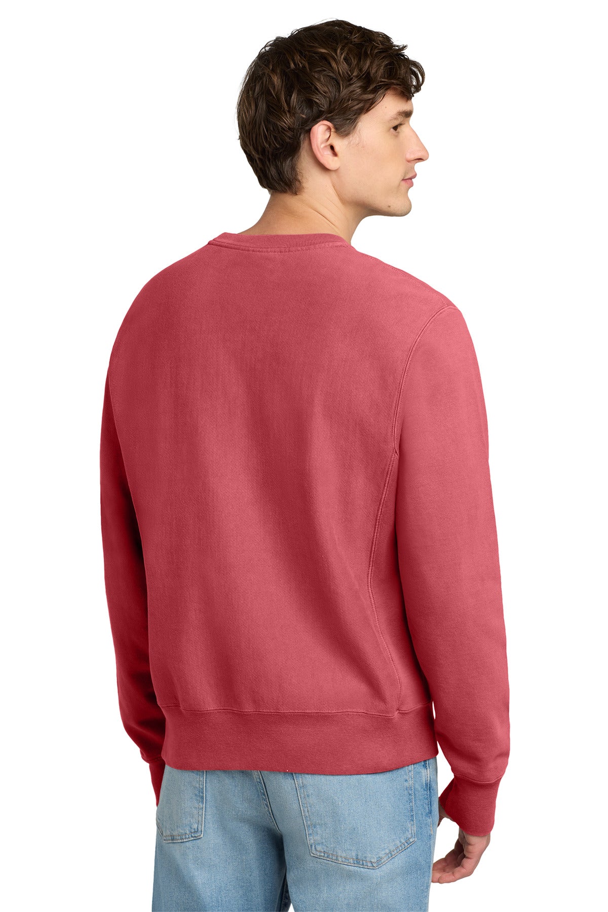 Champion  Reverse Weave  Garment-Dyed Crewneck Sweatshirt. GDS149