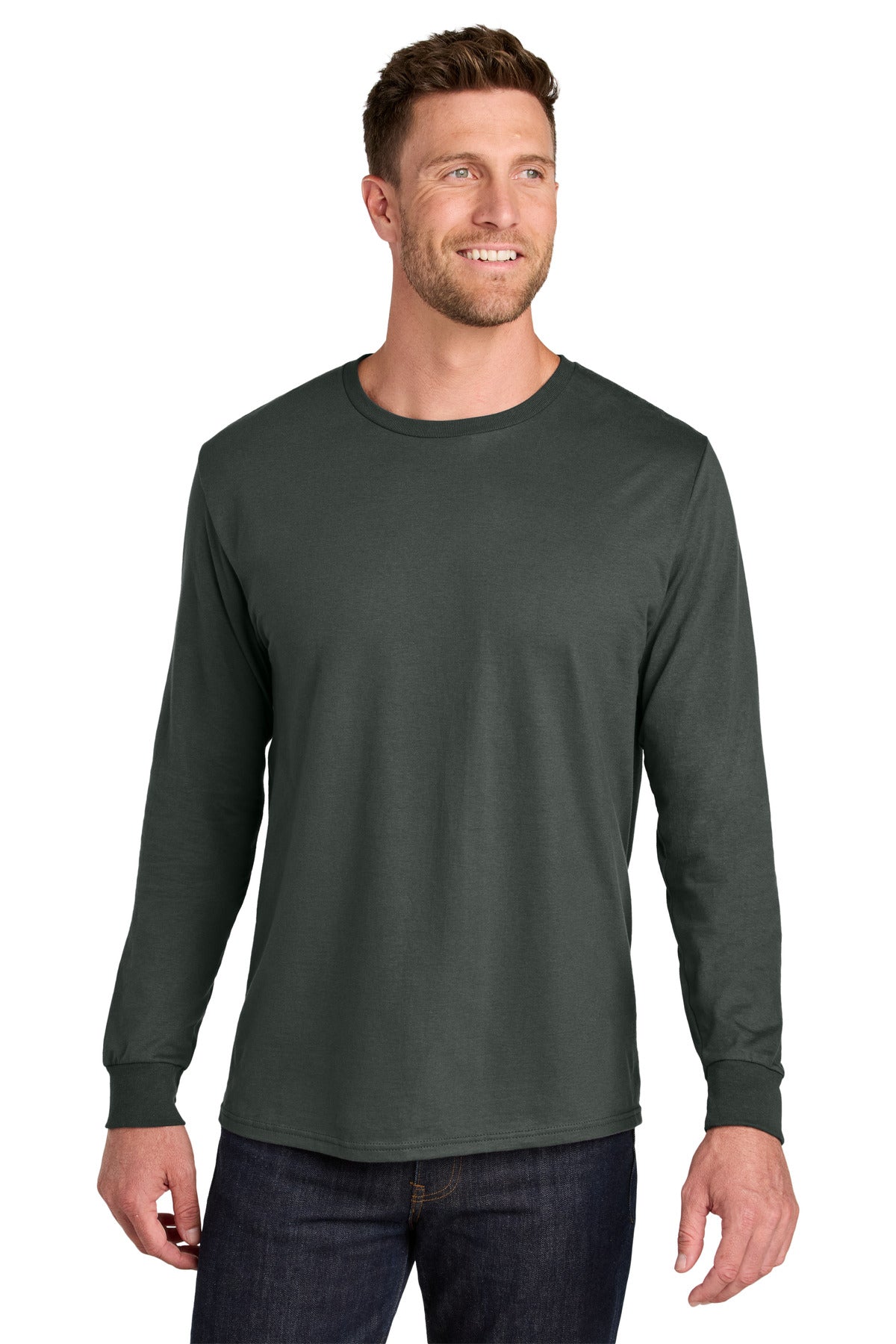 Jerzees Ultimate Unisex Ring Spun Long Sleeve T-Shirt IC46L