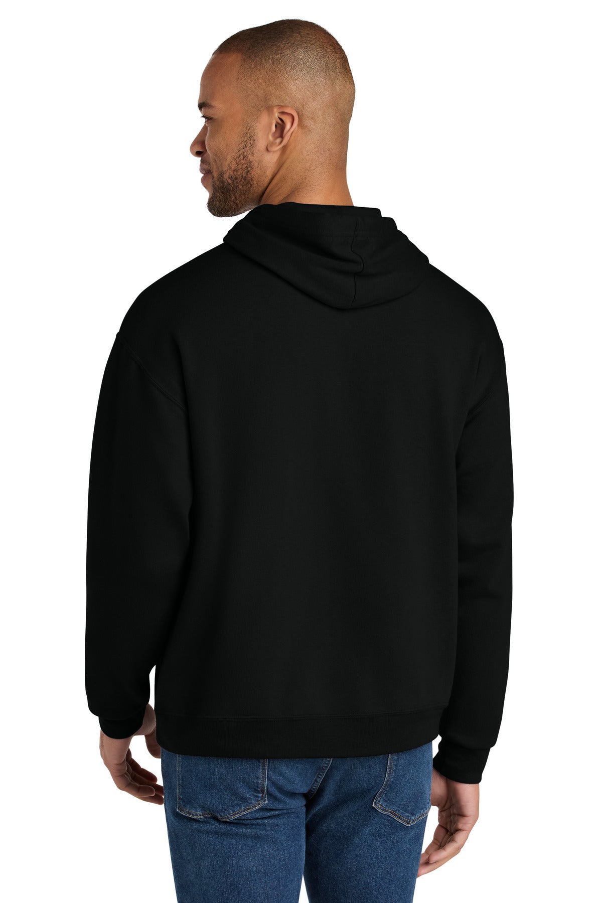 Jerzees Ultimate Unisex CVC Ring Spun Hooded Sweatshirt IC49M