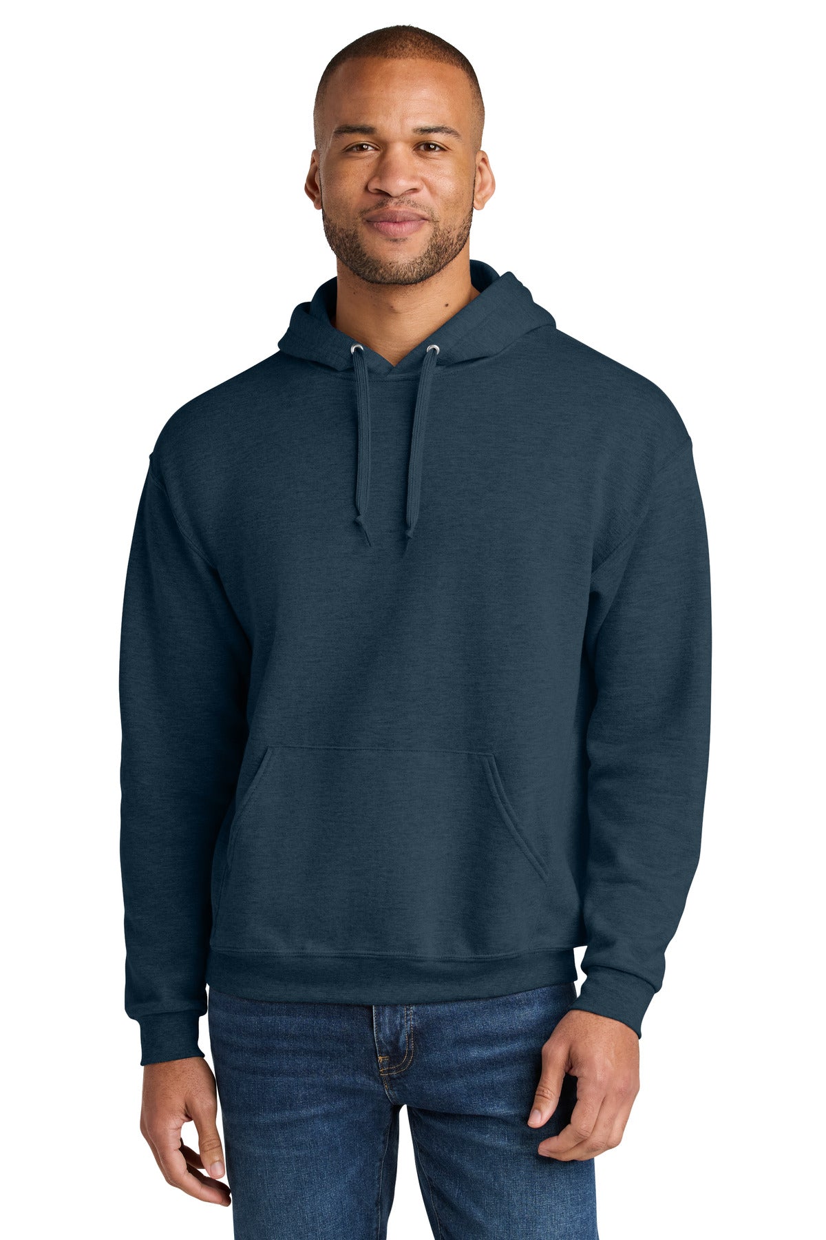 Jerzees Ultimate Unisex CVC Ring Spun Hooded Sweatshirt IC49M