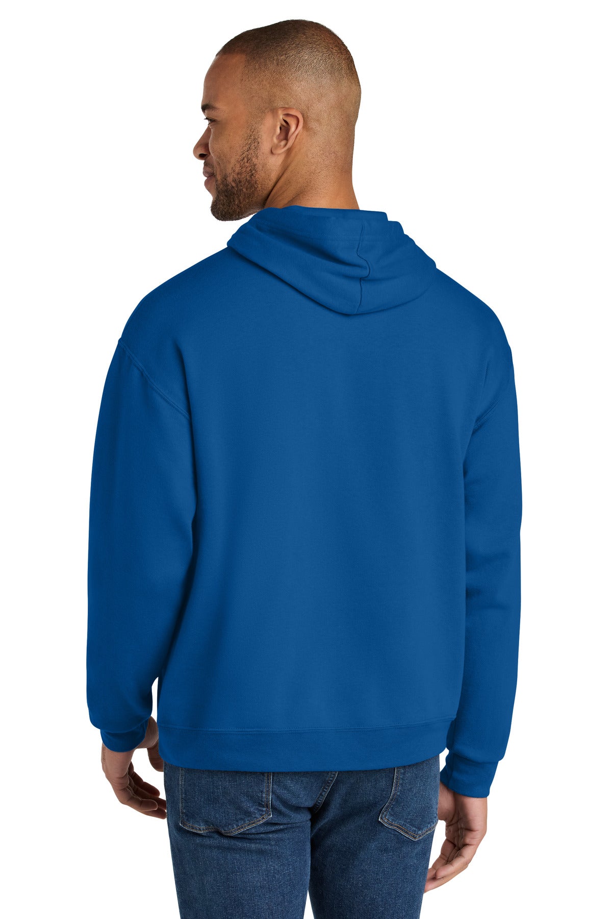 Jerzees Ultimate Unisex CVC Ring Spun Hooded Sweatshirt IC49M