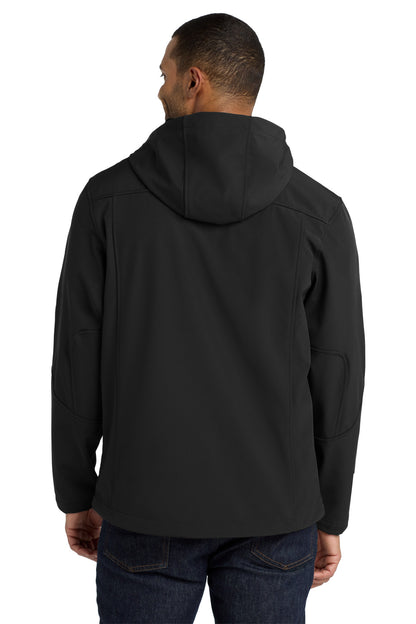 Port Authority Textured Hooded Soft Shell Jacket. J706