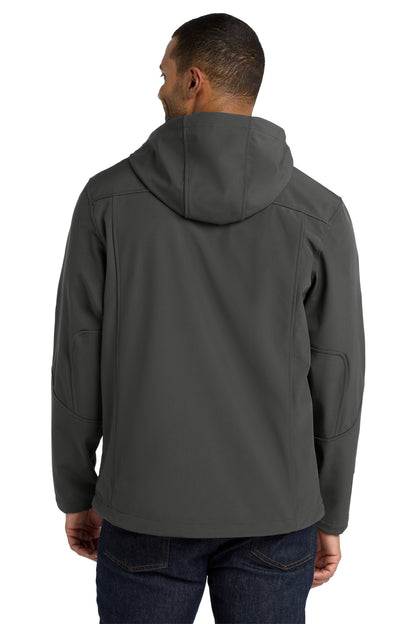 Port Authority Textured Hooded Soft Shell Jacket. J706