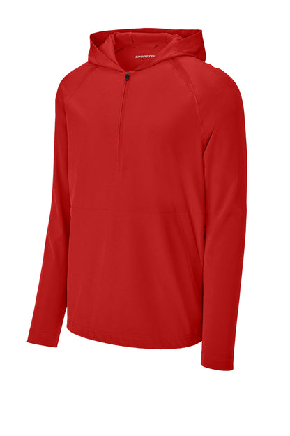 Sport-Tek Repeat 1/2-Zip Long Sleeve Hooded Jacket JST488