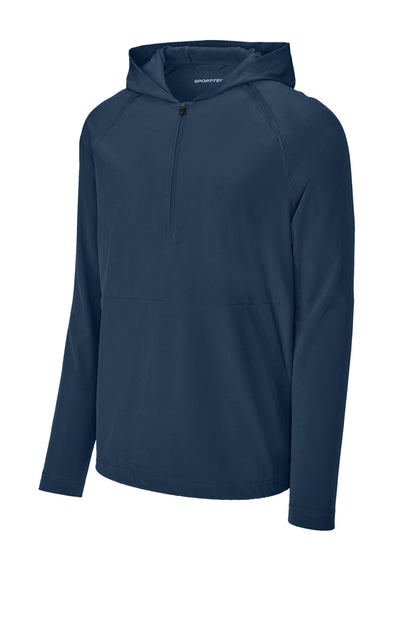 Sport-Tek Repeat 1/2-Zip Long Sleeve Hooded Jacket JST488
