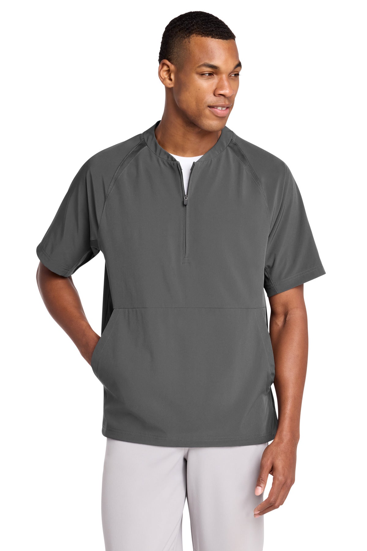 Sport-Tek Repeat 1/2-Zip Short Sleeve Jacket JST489