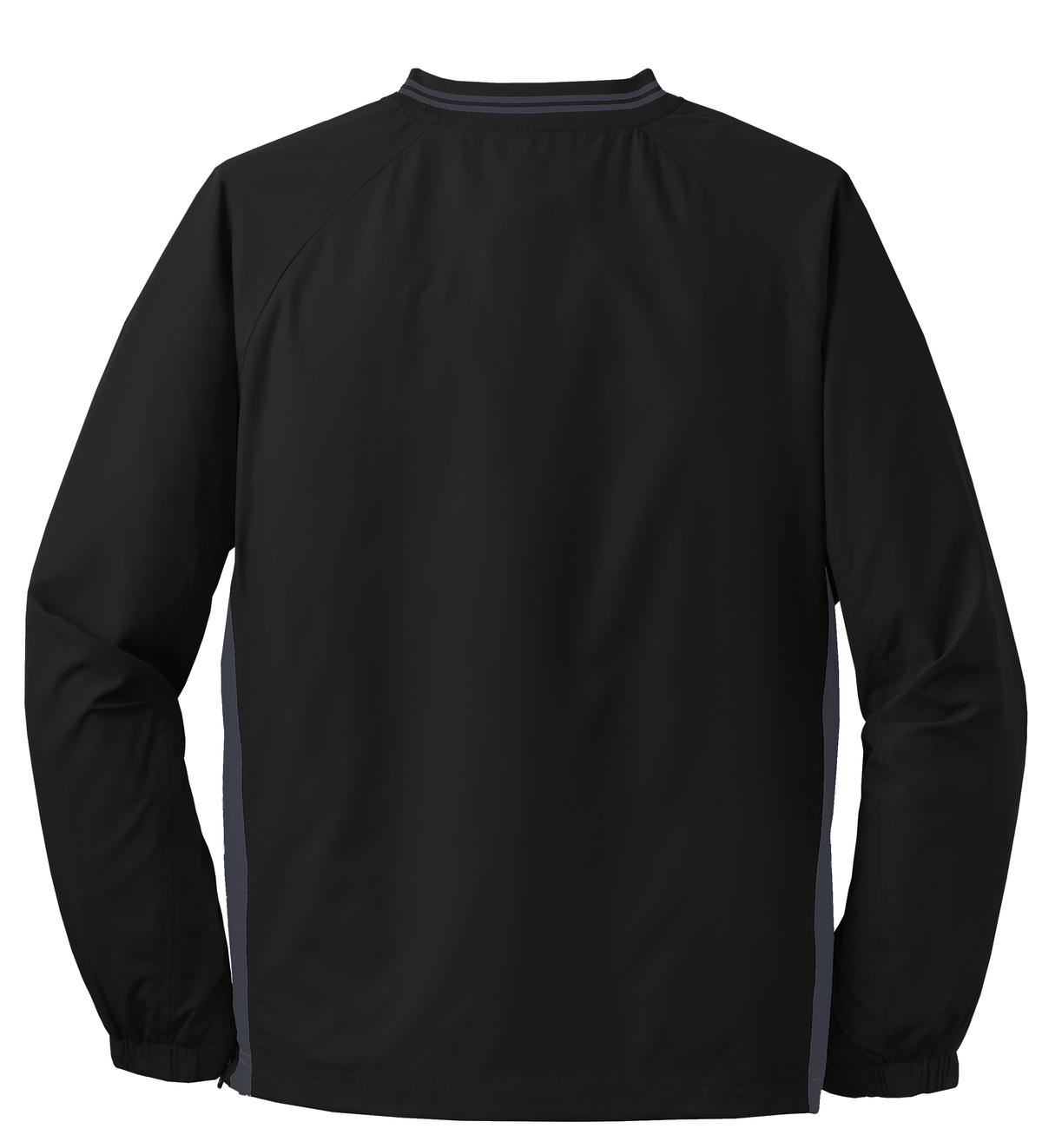 Sport-Tek Tipped V-Neck Raglan Wind Shirt. JST62