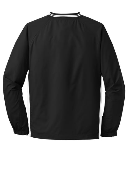 Sport-Tek Tipped V-Neck Raglan Wind Shirt. JST62