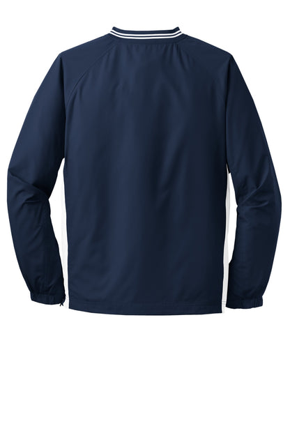 Sport-Tek Tipped V-Neck Raglan Wind Shirt. JST62