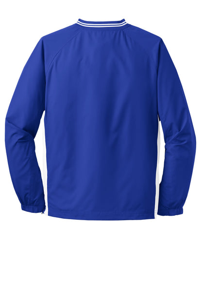 Sport-Tek Tipped V-Neck Raglan Wind Shirt. JST62