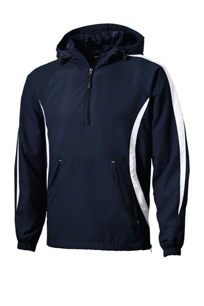 Sport-Tek Colorblock Raglan Anorak. JST63