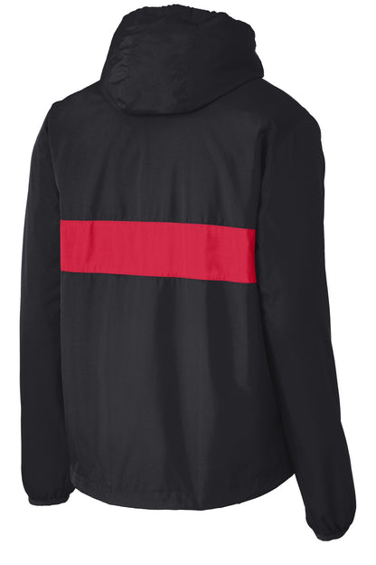 Sport-Tek Zipped Pocket Anorak. JST65
