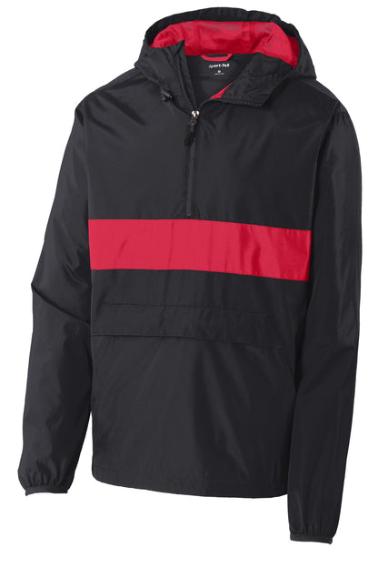 Sport-Tek Zipped Pocket Anorak. JST65