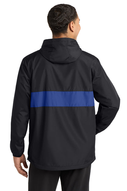 Sport-Tek Zipped Pocket Anorak. JST65