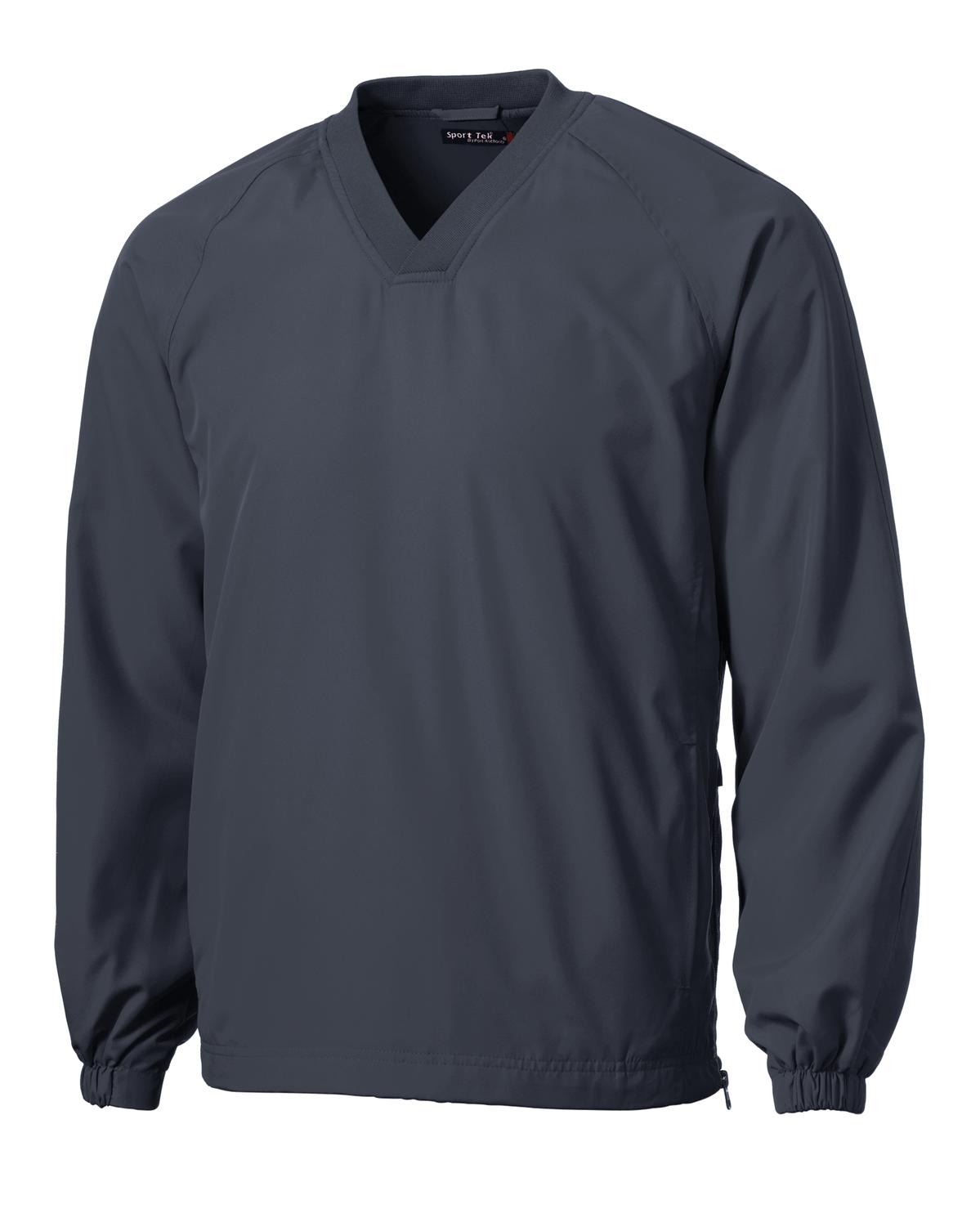 Sport-Tek V-Neck Raglan Wind Shirt. JST72