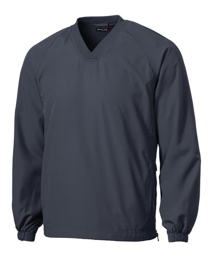 Sport-Tek V-Neck Raglan Wind Shirt. JST72
