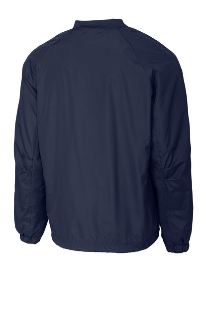Sport-Tek V-Neck Raglan Wind Shirt. JST72