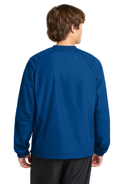 Sport-Tek V-Neck Raglan Wind Shirt. JST72