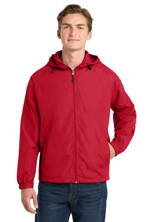Sport-Tek Hooded Raglan Jacket. JST73