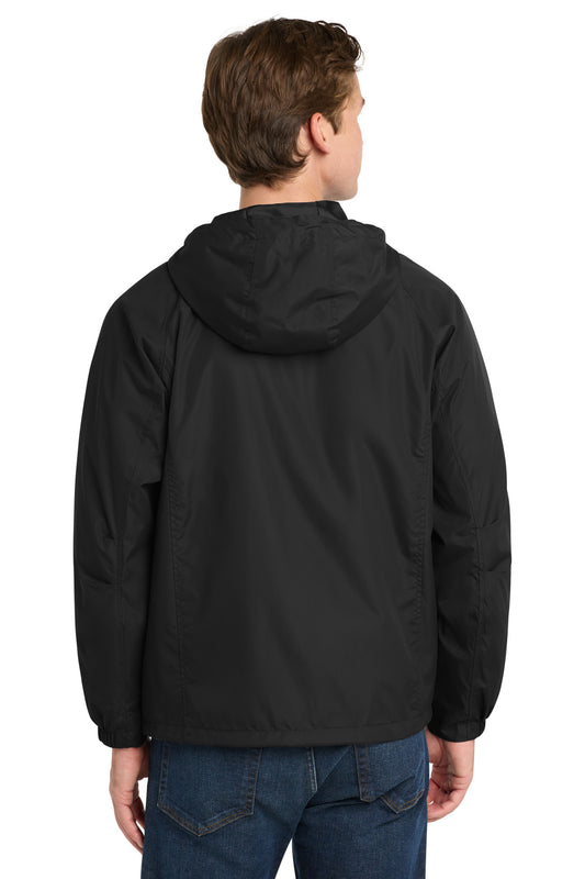 Sport-Tek Hooded Raglan Jacket. JST73