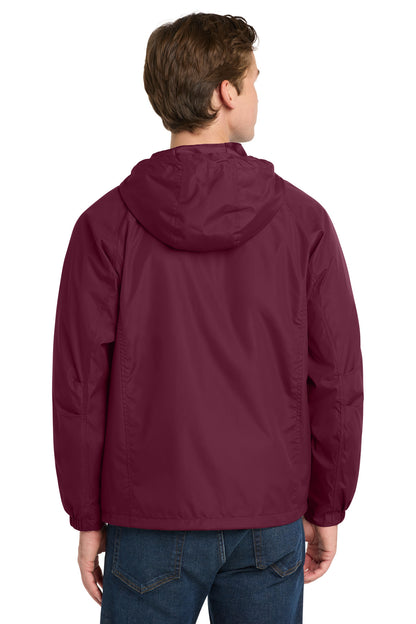 Sport-Tek Hooded Raglan Jacket. JST73