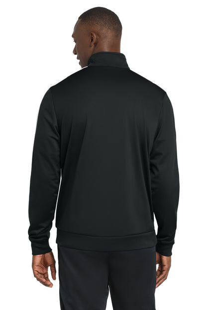 Sport-Tek  Tricot Sleeve Stripe Track Jacket. JST94