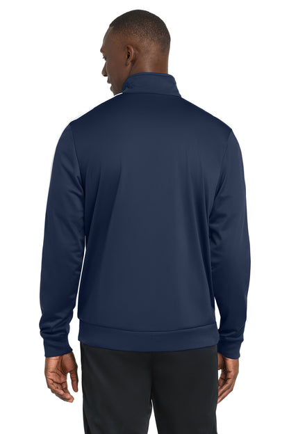 Sport-Tek  Tricot Sleeve Stripe Track Jacket. JST94